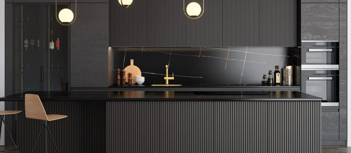 Purastone Noir baño